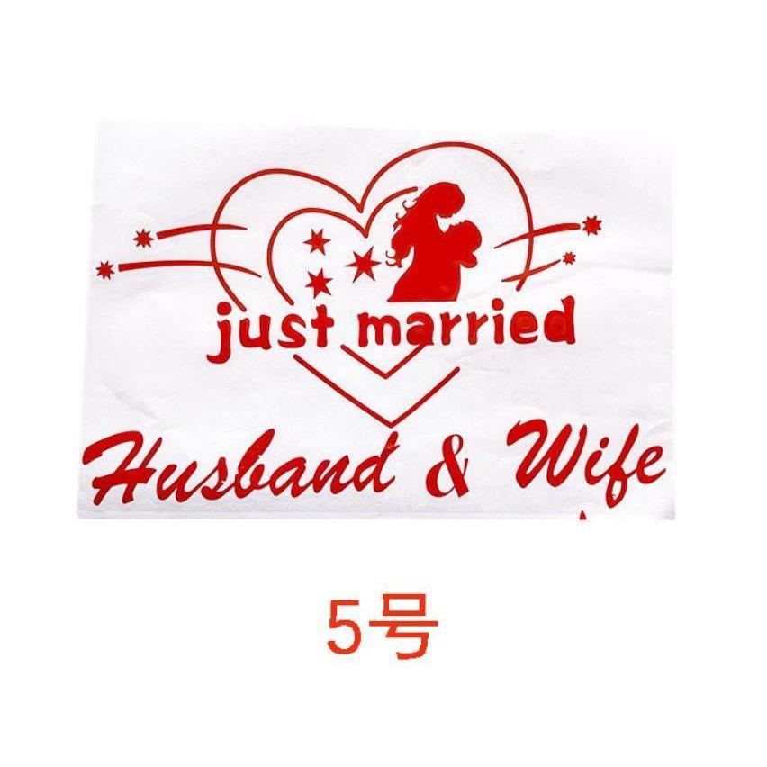 Happy Wedding I Love You PVC Sticker for Balloons Bubble Clear Helium Balloon Birthday Wedding Valentine's Day (865L) - Image 12