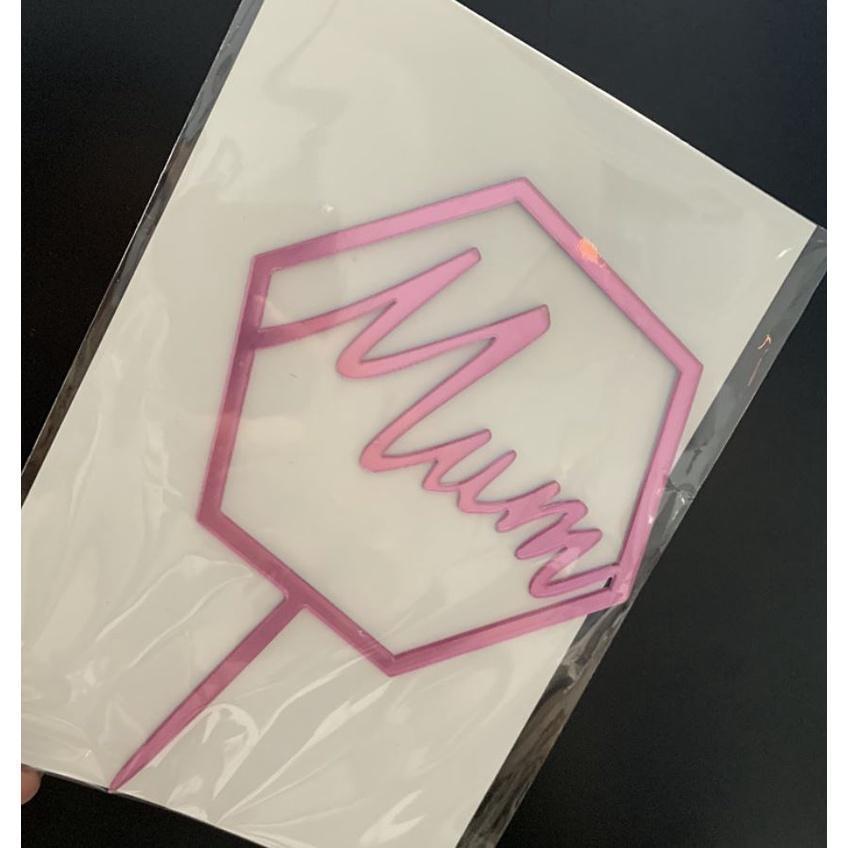 Acrylic Cake Toppers Letter MUM Cake Picks Mothers Day Cake Decoration Cupcake Dessert Favor(808L) - Image 13