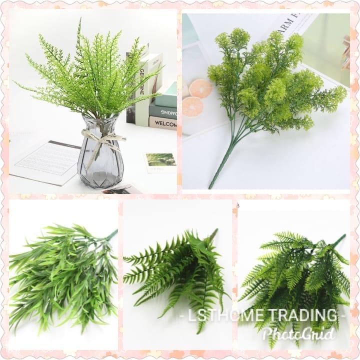 New Artificial Shrubs Creative Decorative Artificial Plant Ferns Simulation Plant Plastic Flower Fern Wall (1299L)