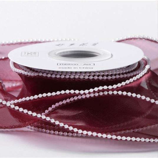 4cm*1yard Bow Pearl Fishtail Yarn Belt Clothing Wedding Accessories Lace Flowers Bouquet Gift Box Packaging(1922L) - Image 10