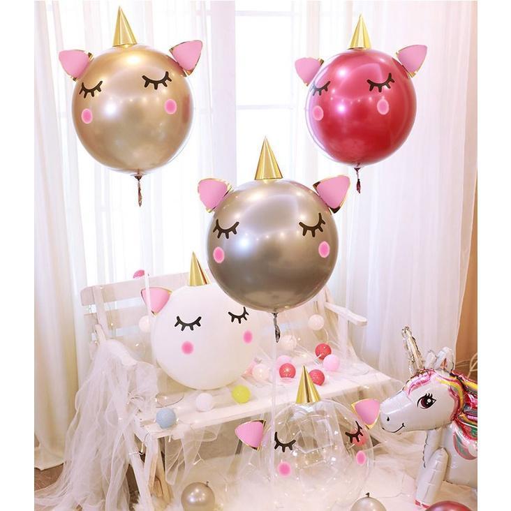 DIY Mask Eyes Stickers Unicorn Party Balloon Birthday Wedding Decoration (439L)