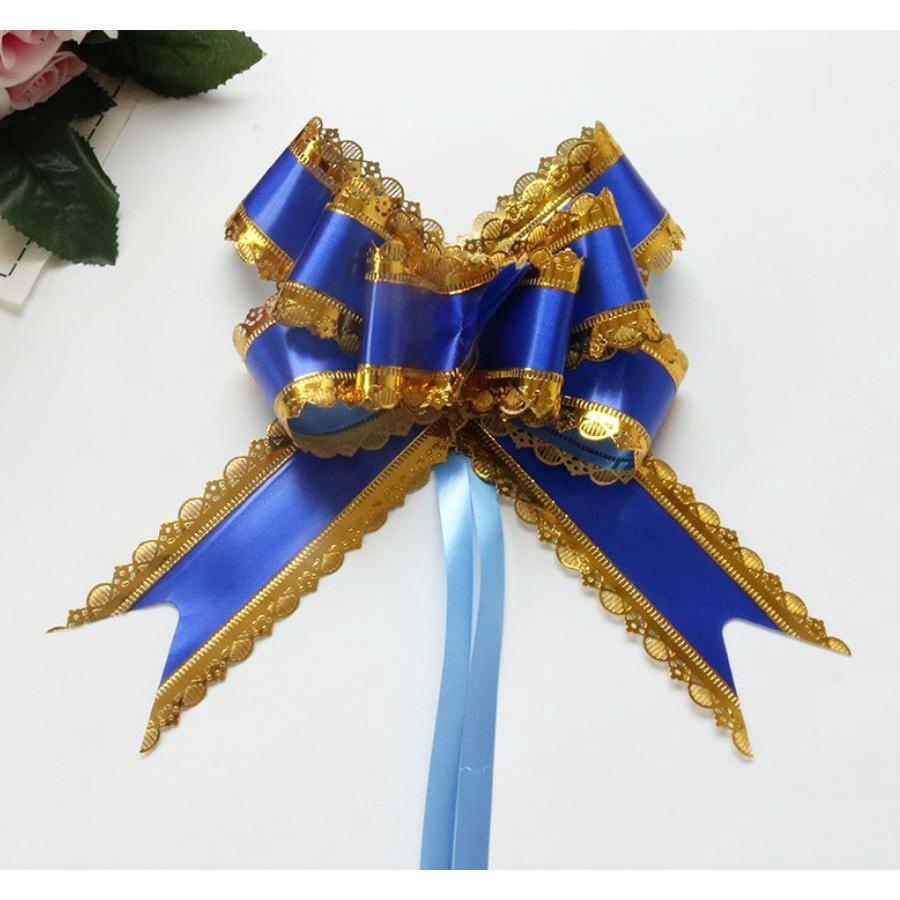 5pcs Pull Bow Ribbons Wedding Birthday Party Decor Birthday Gift Packing Romantic Home Car Decor DIY Pull Flower(704L) - Image 2