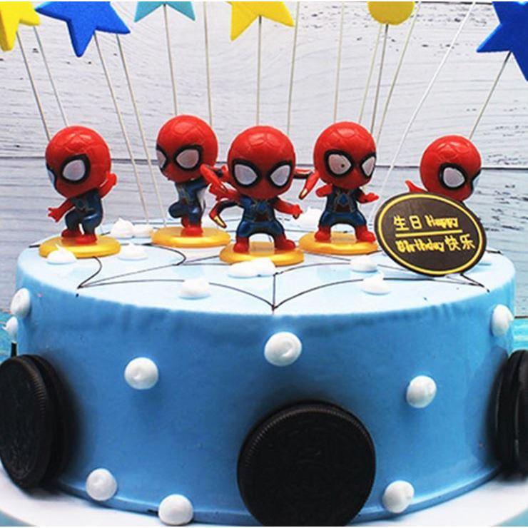 8pcs/Set Mini Spider Man Figure Superhero Spiderman Spider Man PVC Action Figure Toys Great Gift (971L) - Image 2
