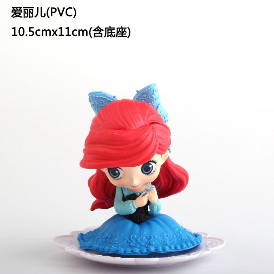1pc Disney Princess Cute Action Figure Seated Alice Ariel Belle Princess Figure Toy Model Toys (892L) - Image 7