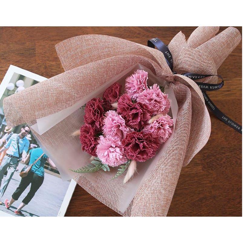 48cm*5yards/roll Linen Flowers Wrapping Paper Material Bouquet WrappingPaperNatural Floral LinenLinenFashionColor(1256L) - Image 6