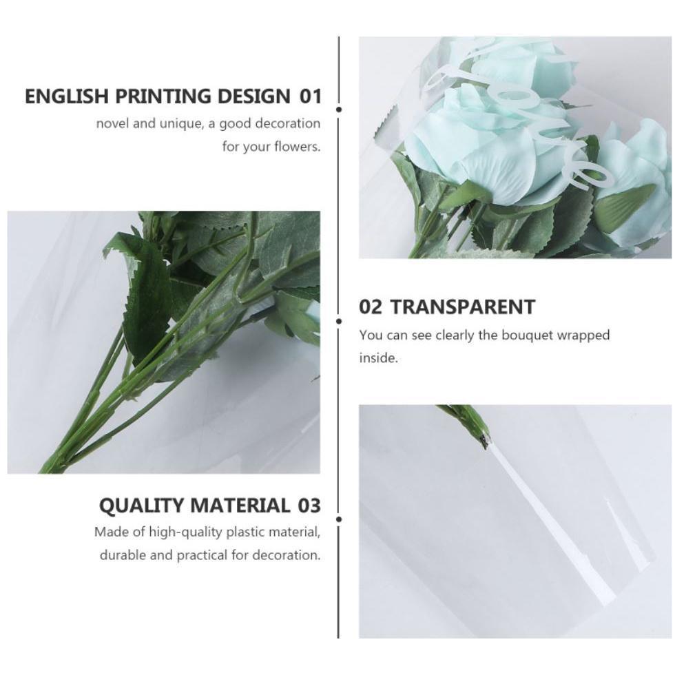 10pcs Flower Wrapping Bags Flower Bouquet Packaging Bags Floral Arrangement Bag(1108L) - Image 6