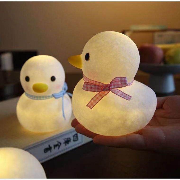 Cartoon Night Light LED Cute Decoration Lamps Duck Girl Kids Children Toys Gifts for Bedroom Bedside Room Lights(1728L) - Image 4