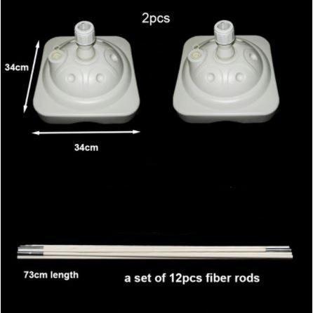 Ruggedized Balloon Arch Kit Wedding Large Set Column Frame Arch/Stand Base+50pcs 10inch 2.3g Candy Balloon(681L) - Image 20
