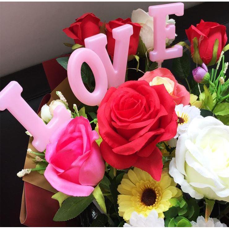 Valentine's Day New LOVE Letter Light Candy Ball Bouquet LED Light Flower (1041L) - Image 2