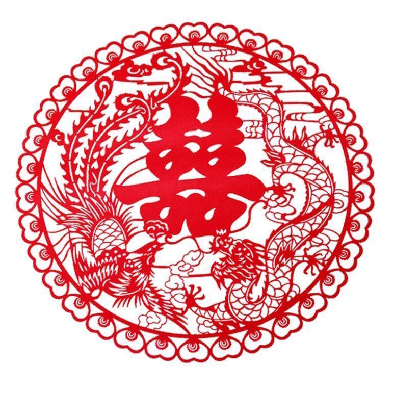 2pcs Chinese Wedding Decoration Thicken Non-woven Fabrics Hi Word Wall Stickers Double Happiness Newlywed Window(1834L) - Image 5