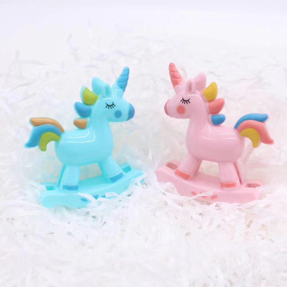 Kawaii Unicorn Figurine Cake Topper Small Rainbow Mini Figurine Party Cake Decorations(763L) - Image 7