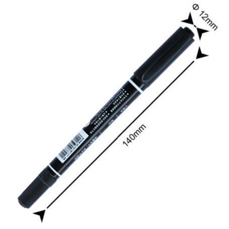 1pcs Twin Tip Permanent Markers, Fine Point Black Ink, 0.5mm-1mm(1815L) - Image 6