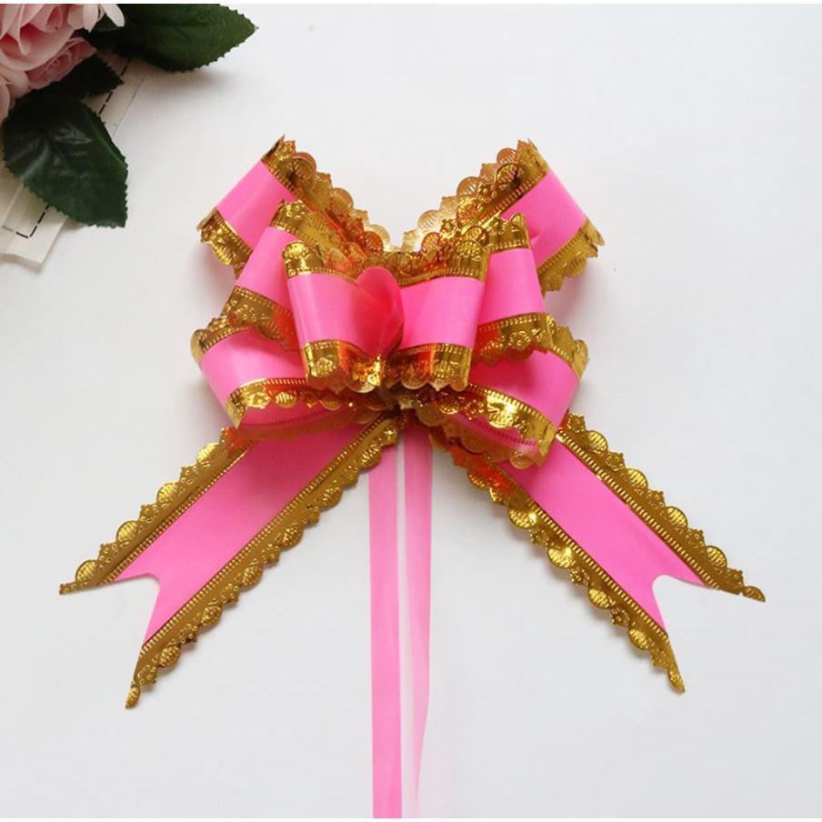 5pcs Pull Bow Ribbons Wedding Birthday Party Decor Birthday Gift Packing Romantic Home Car Decor DIY Pull Flower(704L) - Image 11