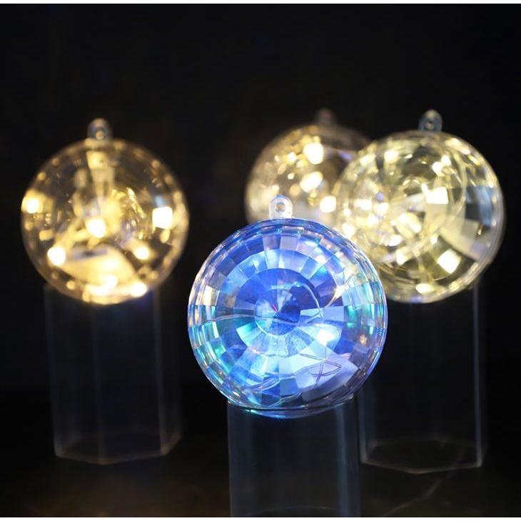 8cm Transparent Diamond Hanging Ball Xmas Tree Sphere Wedding Marriage Party Decor Gift Candy Storage Boxes (882L) - Image 3
