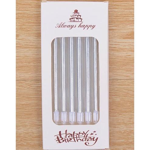6 pcs/lot long pencil cake candle safe flames smokeless kids birthday party wedding cake candle(351L) - Image 9