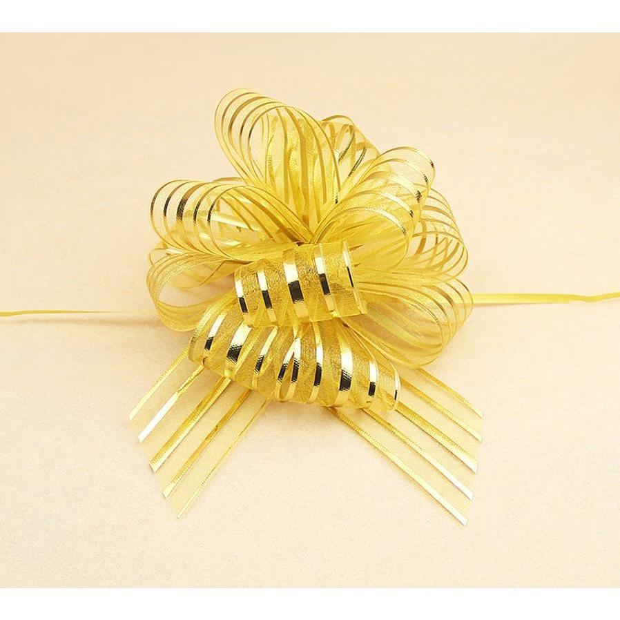 1pcs 5cm Lace Ribbon Christmas Gift Wrap Pull Bows Gift Ribbons Happy New Year Birthday Party Wedding Car Decor(472L) - Image 8