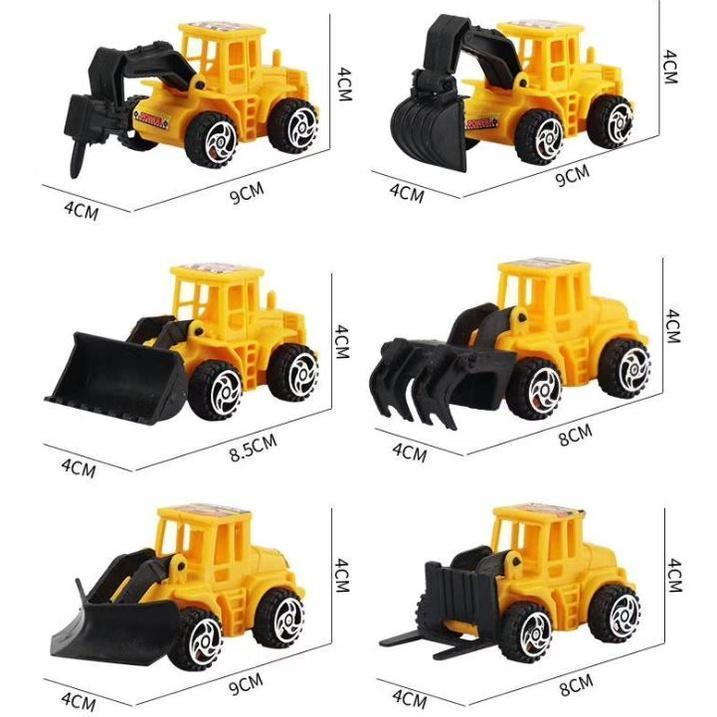 Excavator Cupcake Cake Topper Happy Birthday Cake Decor for Kids Birthday Party Decoration Child Gifts Toys(787L) - Image 6