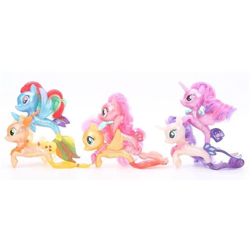 My Little Pony Twilight Sparkle Cute Fishtail Pony Toys Doll Kids Girl Cartoon Kawaii Anime Figurine Model鱼尾小马(1654L) - Image 6