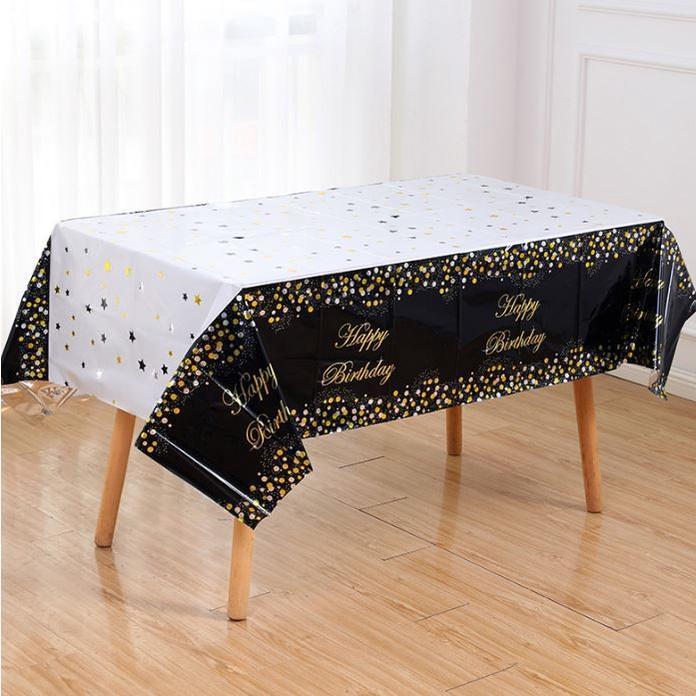 Bronzed aluminum film dot five disposable birthday star tablecloth birthday party decor tablecloth venue decor(1931L) - Image 12
