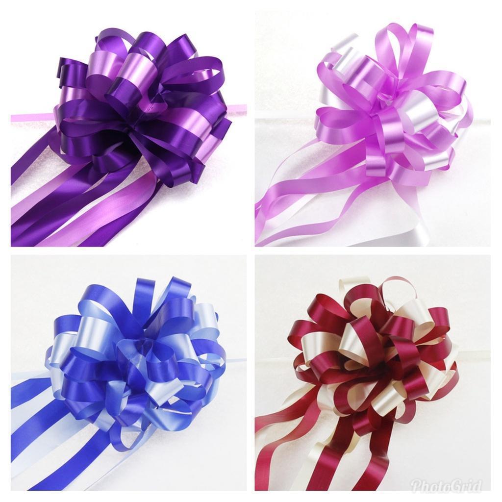 Gift Packing Pull Bow Ribbons Flower Ball Pull Ribbon Holiday Gift Christmas Wedding Decoration(236L)