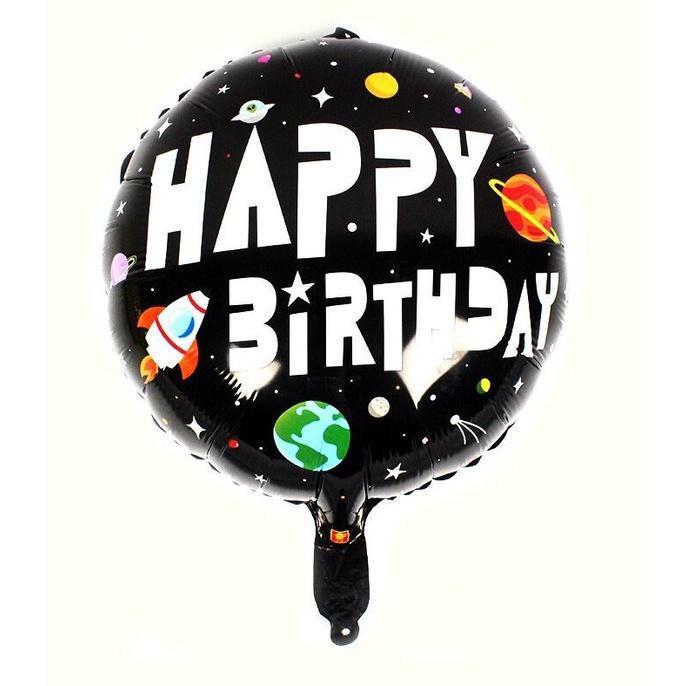18-inch round rocket spaceman aluminum balloon holiday party event atmosphere layout decorative balloons(429L) - Image 2
