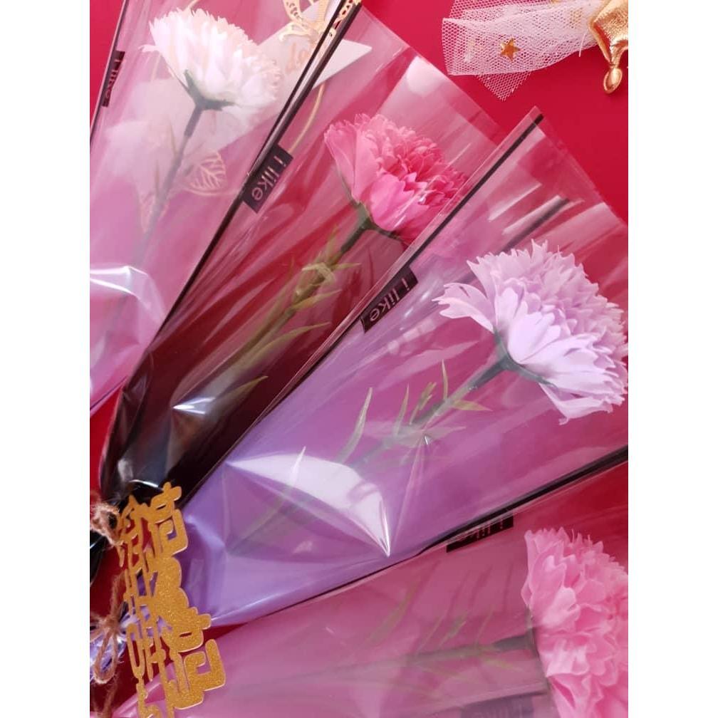1 Bunch 6 & 5 layer Carnation Flowers Mother's Day Gift Artificial Flower Decoration Home Wedding Party Decor(1293L) - Image 3