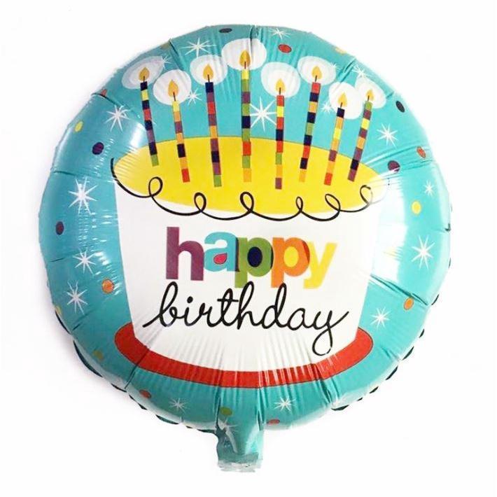 NEW 18Inch Round Foil Balloon Happy Birthday Helium Balls Birthday Party Decorations kids (1033L) - Image 5
