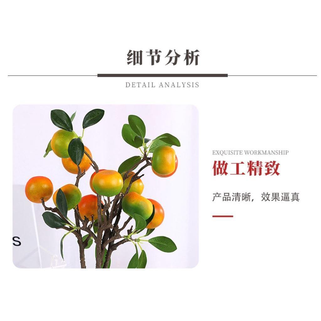 Simulation orange tree new year festival flower fruit food shooting background prop holiday gifts guest plant (1178L) - Image 7