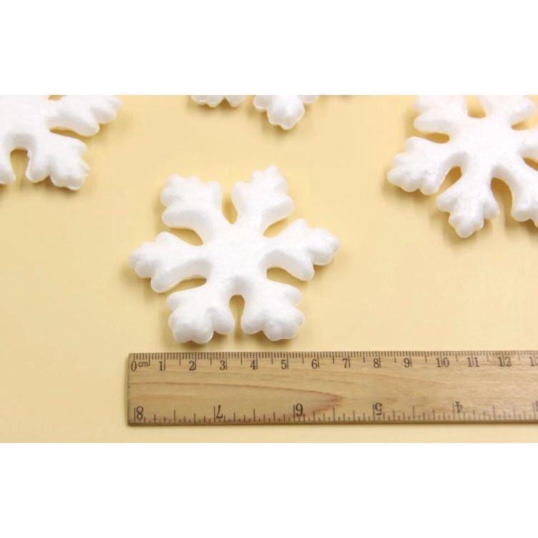 2pcs 75MM DIY Christmas Snowflakes Foam Snowflakes Ornaments For Home Decor Festival Christmas(1715L) - Image 6