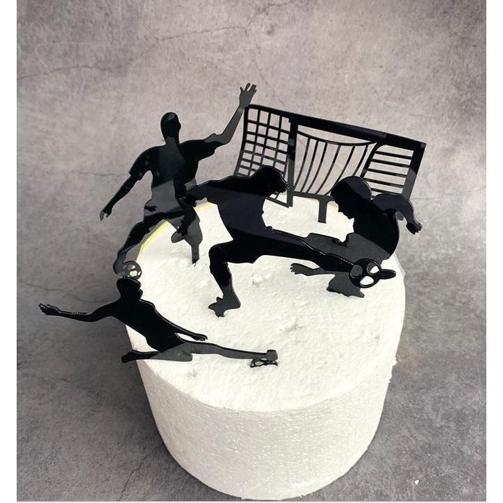 Football Acrylic Cake Topper Novelty Soccer Happy Birthday Cake Topper For Boys Birthday Sports Party (999L) - Image 5