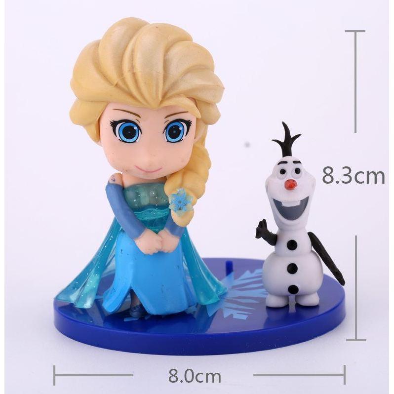 Disney Frozen Kids Birthday Princesses Toys Cake Topper Elsa Princess Olaf PVC Action Figure Doll (949L) - Image 6