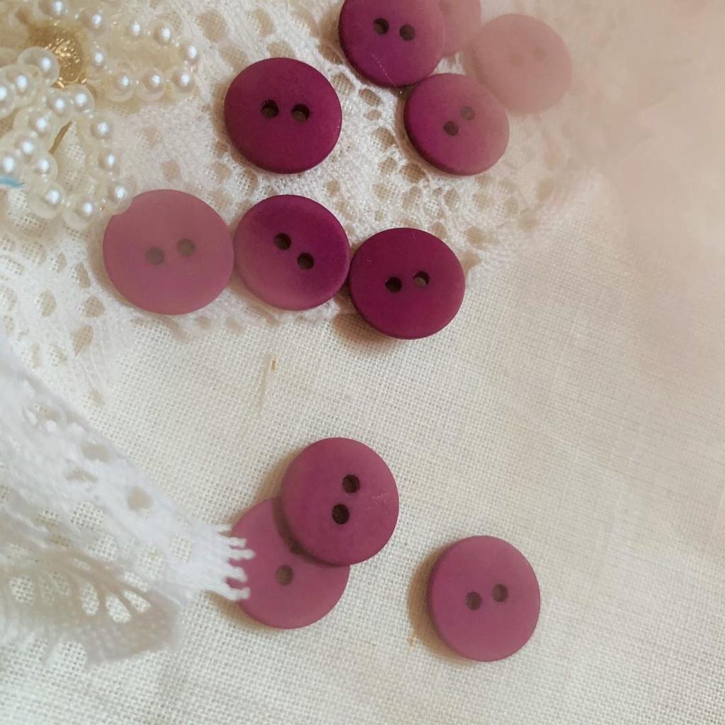 36Pcs/pack 10mm~15mm 2 Hole Round Resin Button Sewing Fit Scrapbooking Apparel Crafts (635L) - Image 4