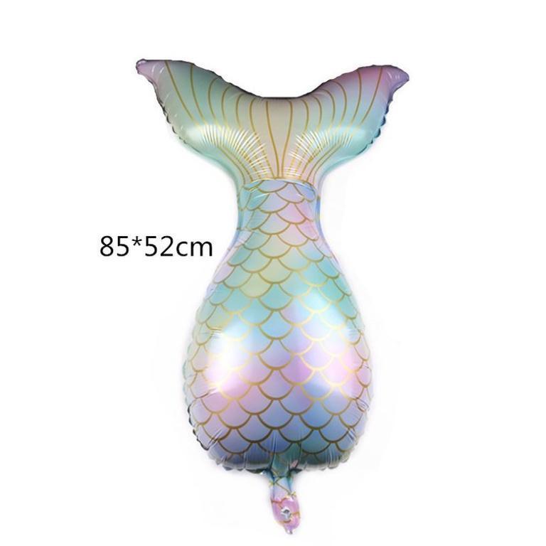 New Gradient Balloon Mermaid Tail Girl Party decoration Film Balloon Ocean Theme Princess Party Decoration(1052L) - Image 7