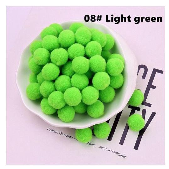 12pcs 30mm DIY Fluffy Soft Pompom Plush Pom Poms Ball Macaron Pompones Handmade Sewing Craft Kid Toy Wedding(1957L) - Image 18