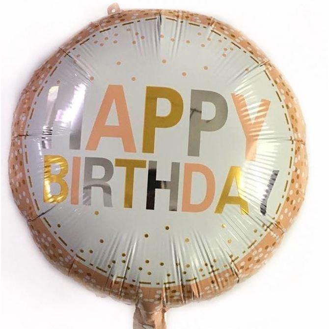 NEW 18Inch Round Foil Balloon Happy Birthday Helium Balls Birthday Party Decorations kids (1033L) - Image 3