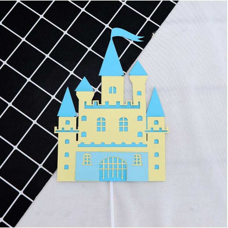 Castle Ferris Wheel Wedding Cake Topper Paper Happy Birthday Cream Cake Insert Flag 摩天轮创意蛋糕装饰(1148L) - Image 10