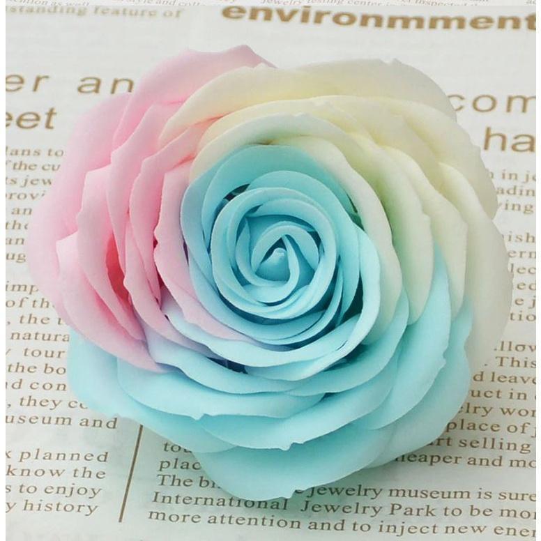 1Pc 5 layer 6cm Colorful Soap Rose Decorative Flowers Soap Flower Petal Wedding Favors Valentine's Day Gift(584L) - Image 8
