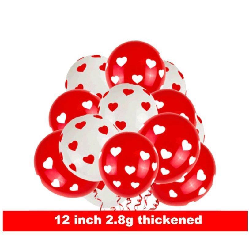 10pcs 12inch 2.8g Cloud Red Heart Latex Balloon Romantic Proposal Party Decoration Baby Shower Bathing Helium Air(1412L)