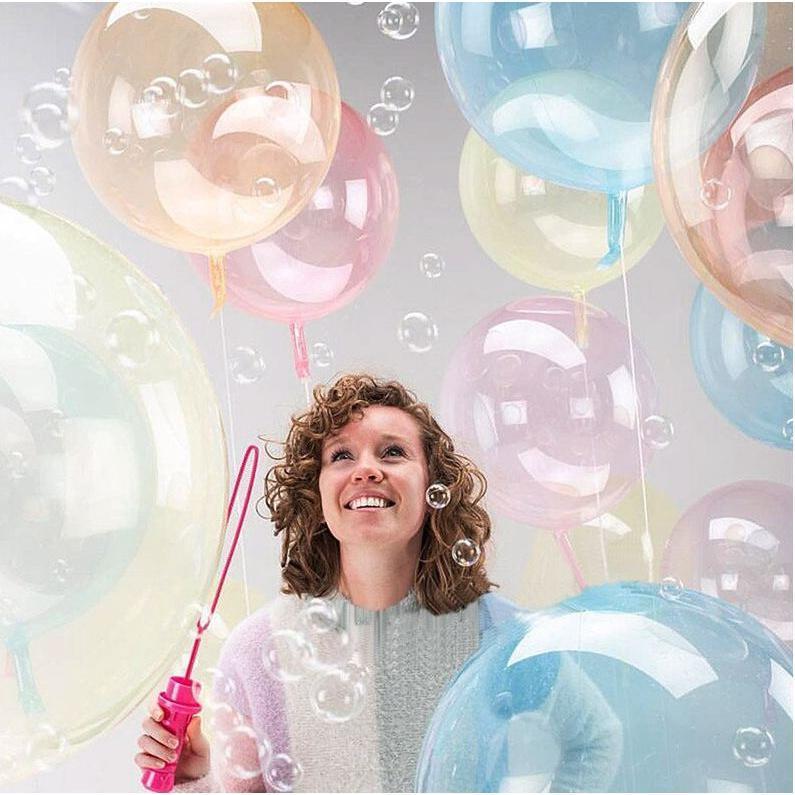 18 Inch Colorful Crystal Wave Ball Balloons Baby Shower Wedding Birthday Party Decoration(219L) - Image 2