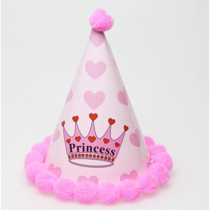 NEW Baby Kid Rainbow Birthday Party Hat Child Crown Decoration Pompon Paper Cap Cartoon Pattern Festival Colorful(1336L) - Image 16