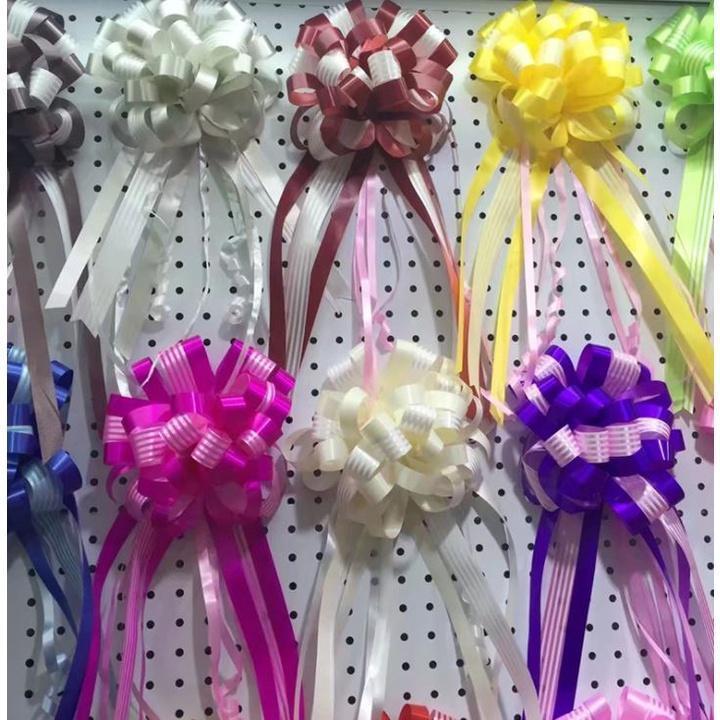 Large 50# Gift Packing Pull Bow Line Ribbons Flower Ball Pull Ribbon Holiday Gift Christmas Wedding Decoration(1323L) - Image 3