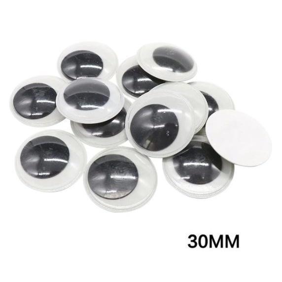4~35mm Total Mixed Googly Eyes Self-adhesive DIY Scrapbooking for Teddy Bear 黑白活动眼睛 (846L) - Image 20