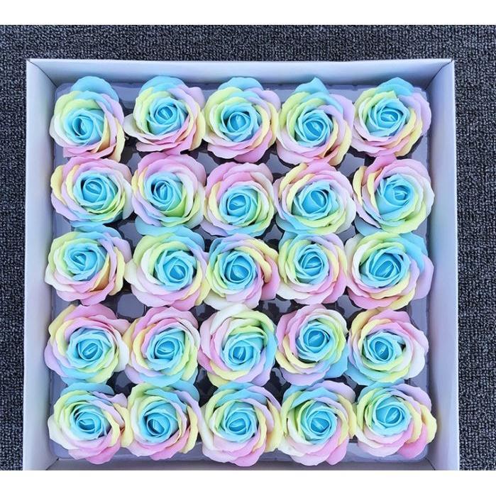1Pc 5 layer 6cm Colorful Soap Rose Decorative Flowers Soap Flower Petal Wedding Favors Valentine's Day Gift(584L) - Image 14