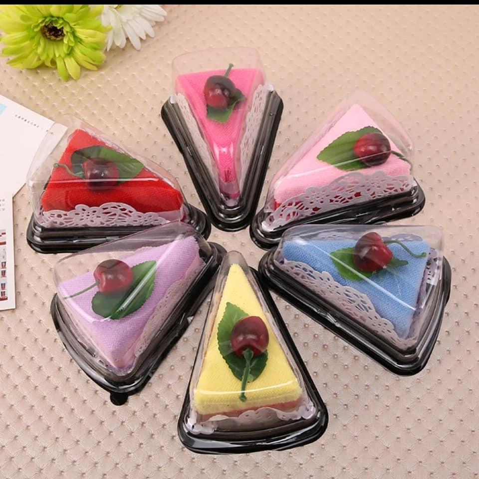 READY IN STOCKS Cherry Cake Sandwich Shape Hand Towel Washcloth Wedding Party Gifts Drop Ship Support(184L)