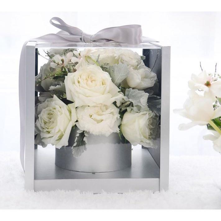 Transparent Acrylic Box Packaging Flowers Bouquet Box Valentine's Day Florist Gift Boxes(1020L) - Image 3