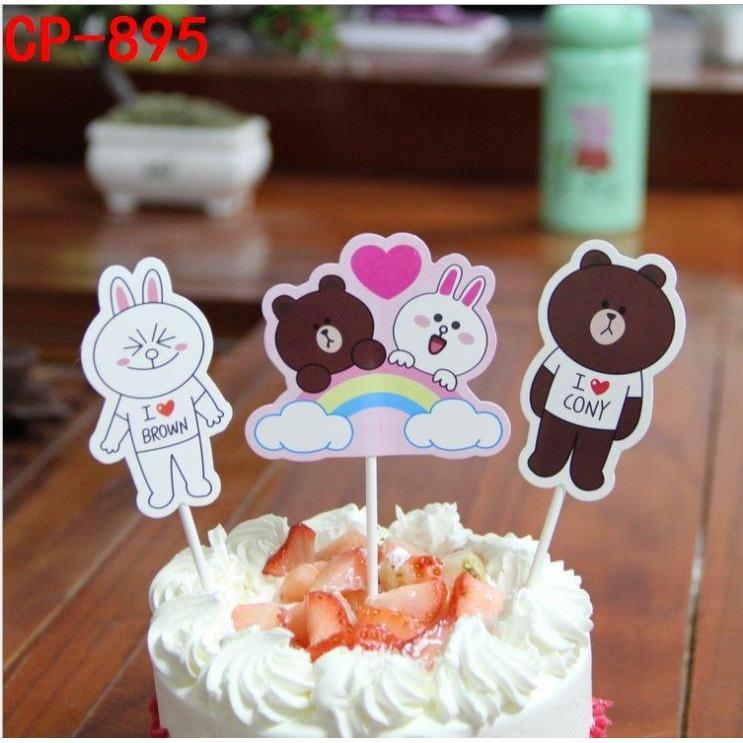 Mickey Mouse Peppa Pig Cupcake Toppers Birthday Cake Topper Decorating Picks Kids Wedding Baby Party Decorations(1140L) - Image 7