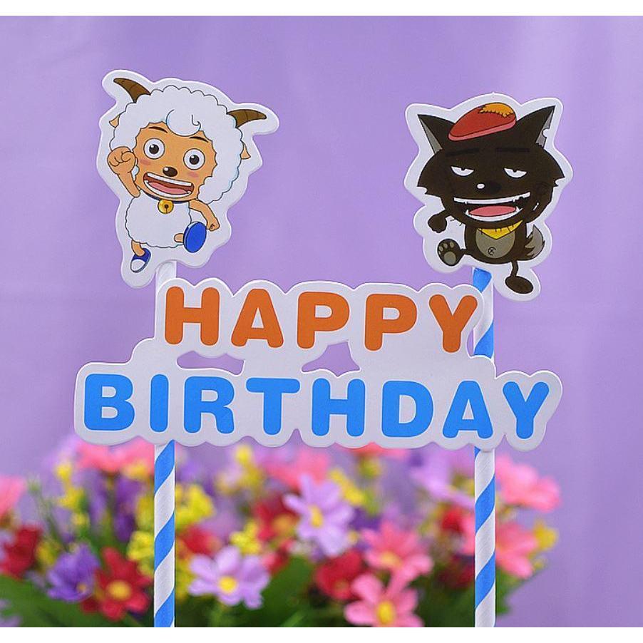 1set Happy Birthday Cupcake Topper Flags Cake insert card Baby Kids Birthday Party Decoration 蛋糕插牌 (347L) - Image 18