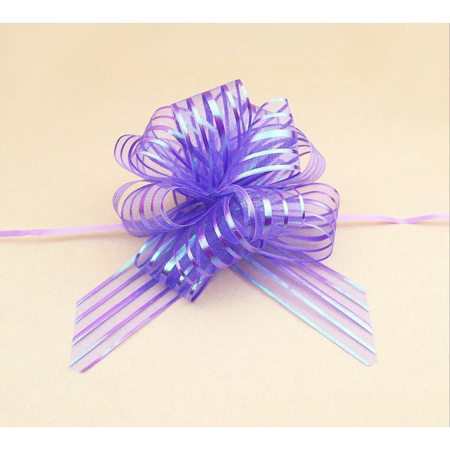 1pcs 5cm Lace Ribbon Christmas Gift Wrap Pull Bows Gift Ribbons Happy New Year Birthday Party Wedding Car Decor(472L) - Image 15