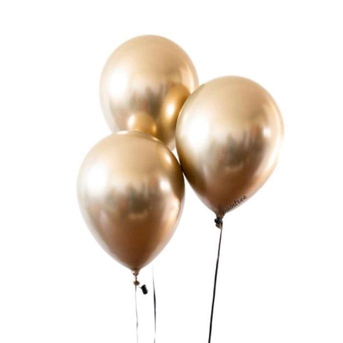 50pcs 5inch silver gold chrome Metallic Latex Balloons Pearly Metal balloon Wedding (517L) - Image 5