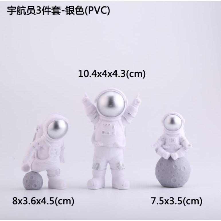 3pcs/Set Space Astronaut Cosmonaut Boy Birthday Party Decorations Kids Cake Decorations Tools Dessert (1046L) - Image 4